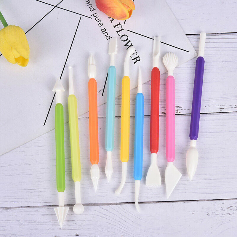 9pcs/set Cake Decorating Supplies Sculpture Carve Pen Bake Baking Craft T.l8