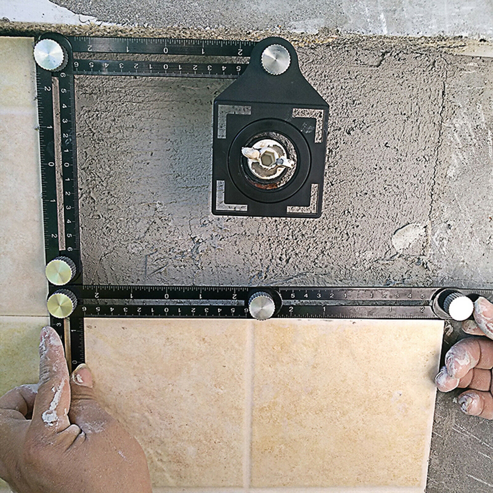 Flexible Aluminum Alloy Multi Angle Measuring Ruler Template Tile Carpenter