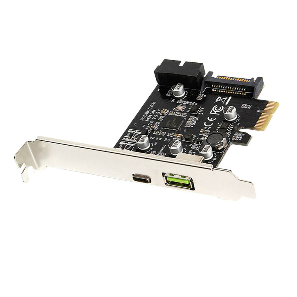 USB 3.1   Card 1x USB C 1x USB A Internal 19-pin USB Header