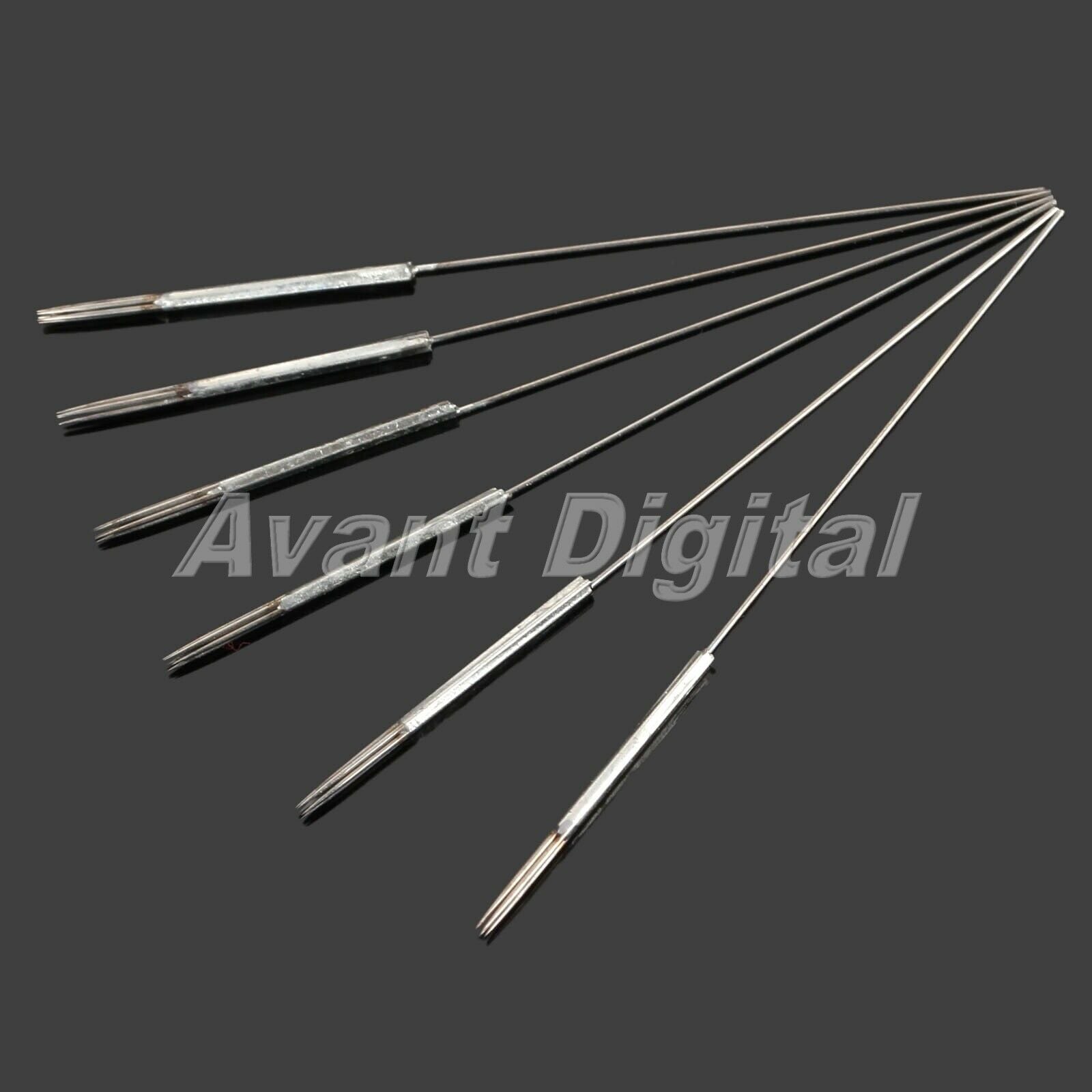 50x Disposable Permanent 5R Eyebrow Tattoo Microblading Needles Stainless Steel