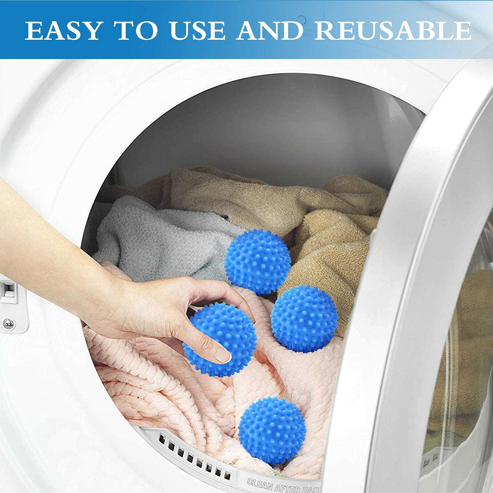 Washing Laundry Ball Dryer Balls 4pcs/Set Home Clothes 4Pcs PVC Reusable New