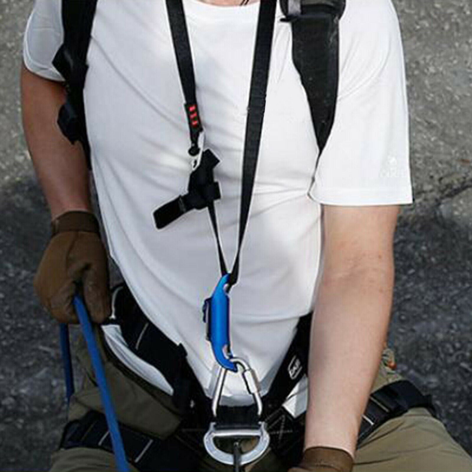 Climbing Chest Ascender Adjustable Lightweight Shoulder Strap Rescuing Aider