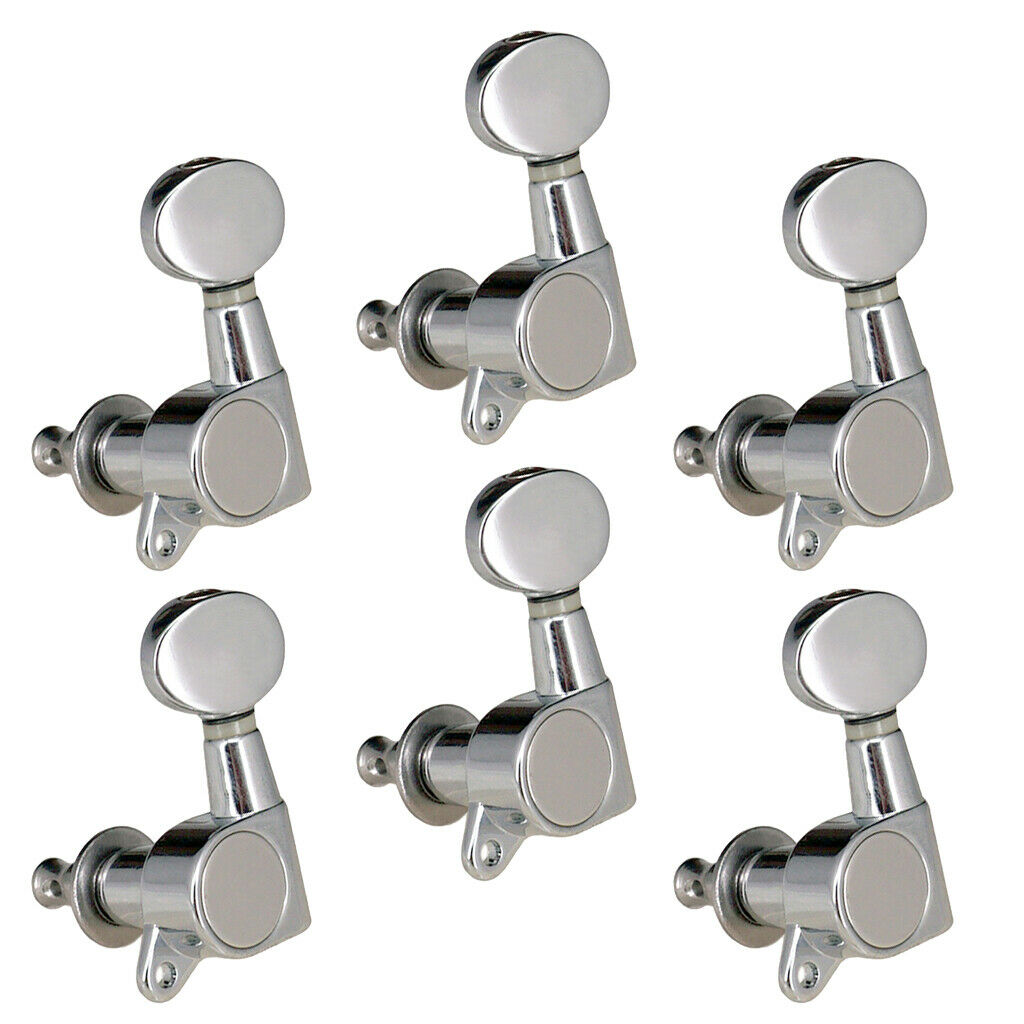 6x Sealed 6L Guitar Tuning Pegs Key Machine Heads for Acoustic Guitar Parts