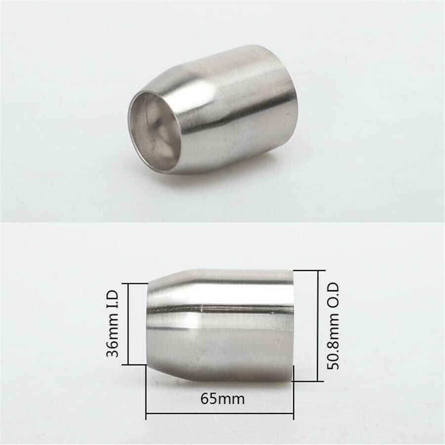 51MM Motorcycle Exhaust Pipe Connector Adapter Stainless Steel Welding Head