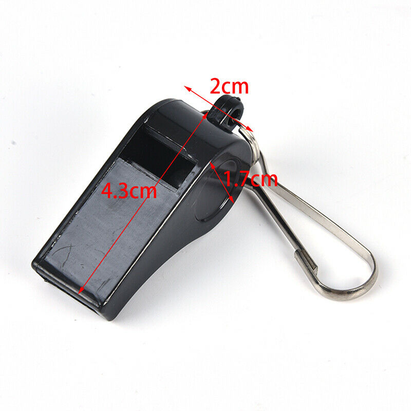 Football Soccer Sports Referee Plastic Whistle Lanyard Emergency Loud Sound Re