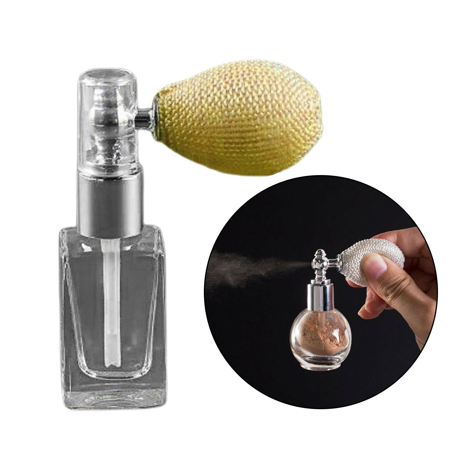 Highlighter Powder Spray Bottle Glitter Shimmer Women Beauty Spray Rectangle