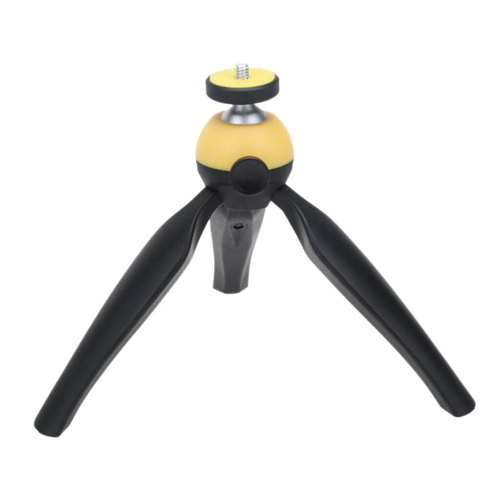 Portable Mini Travel Tabletop Tripod Stands Holder For Digital Camera Yellow