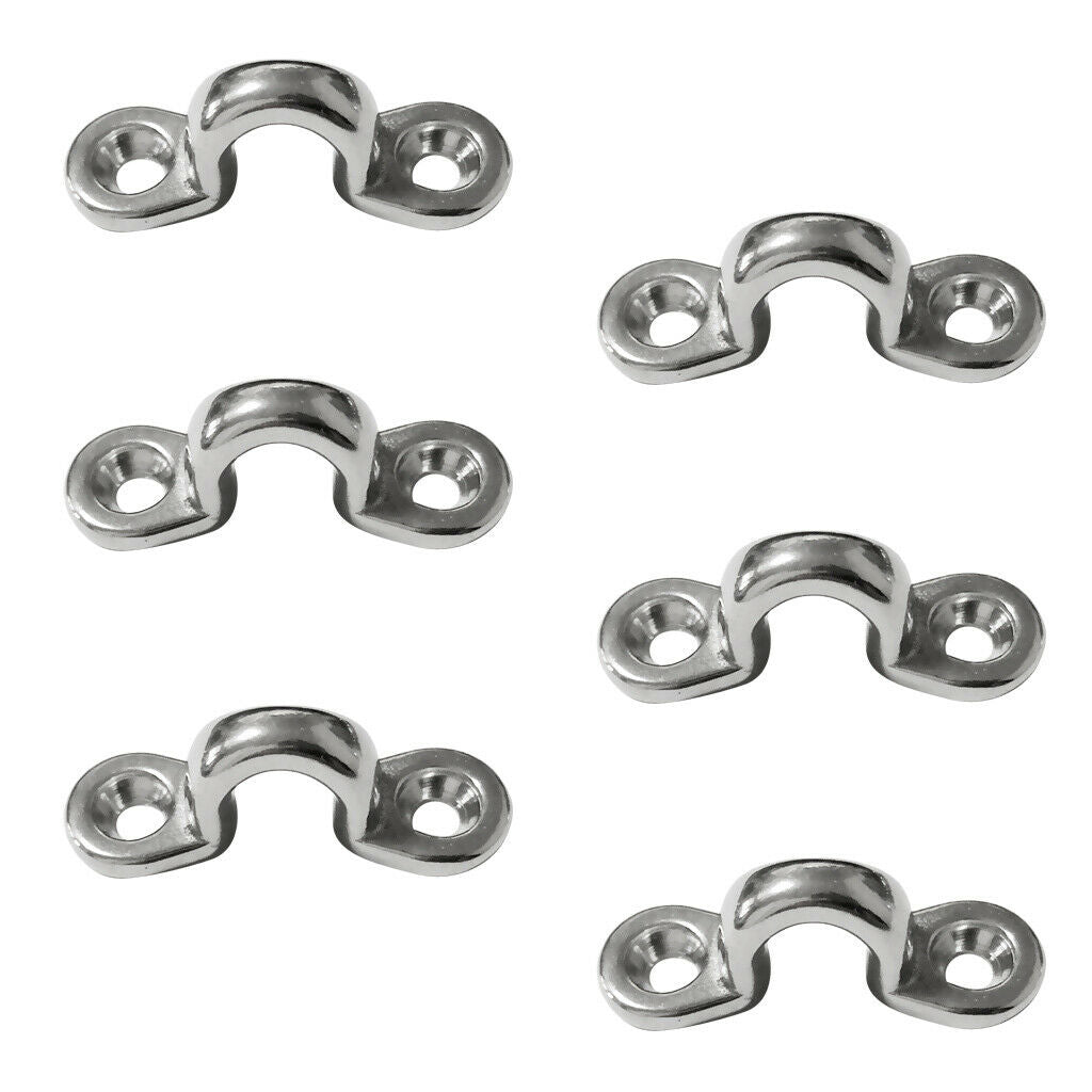 6 pieces marine pad eye kayak boat rigging pad eye bimini top hardware