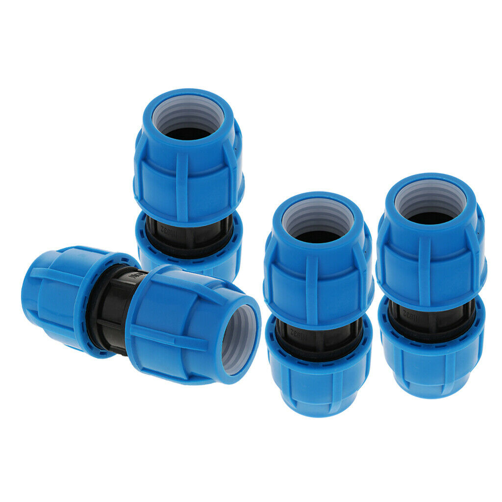 4pcs Water Tube Fittings Straight Union Coupler Irrigation Tube Fittings