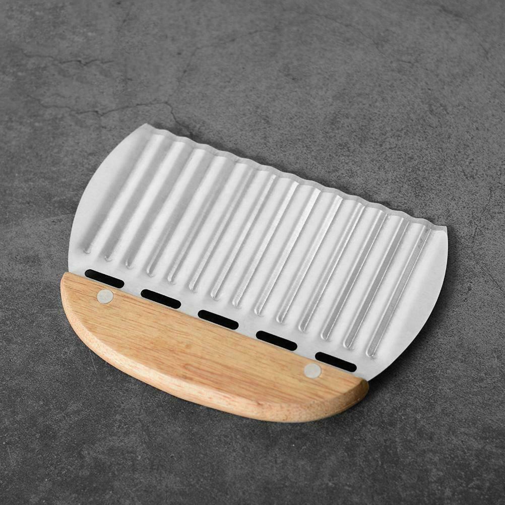 1Pcs Crinkle Cutters Vegetable French Fry Slicer Stainless Steel Chopping Cutter
