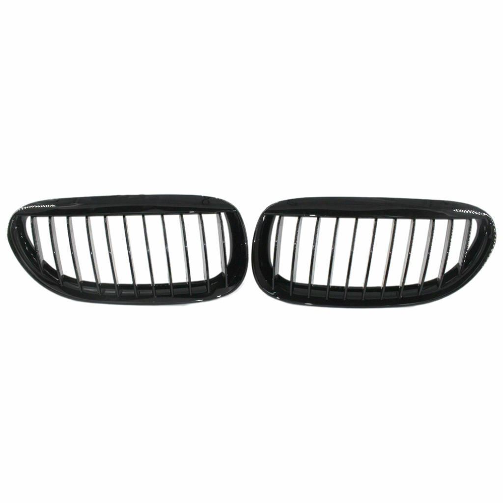 2x Front Kidney Black Grill Grille for BMW M6 E63 E64 6-series 04-10 Durable