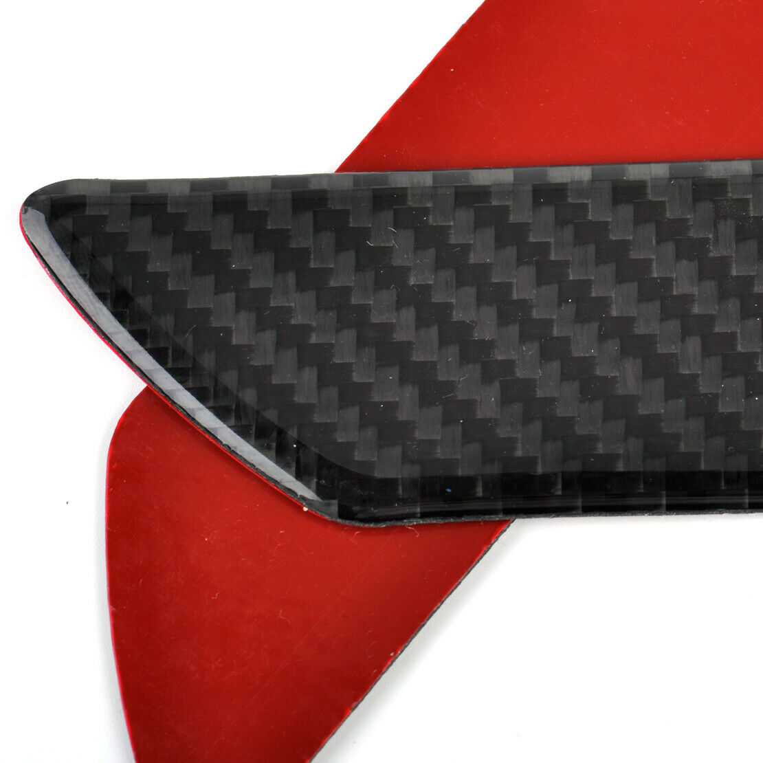 2x Car Door Step Scuff Plate Sill Cover Panel Protect Trim Guard Carbon Fiber An
