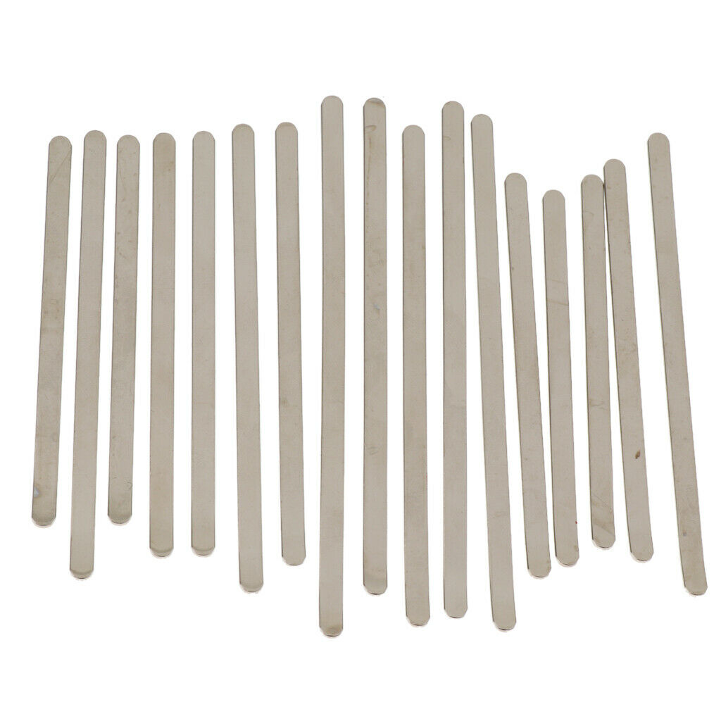 Durable Kalimba Thumb Piano Steel Keys Saddle Bridge DIY Kit - 17 Keys