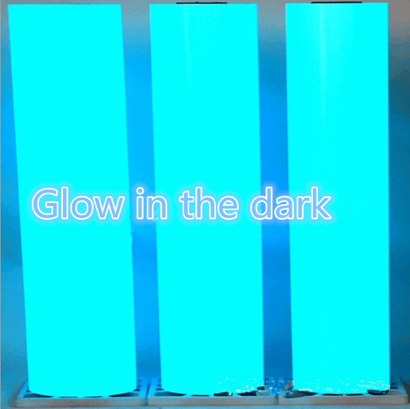 7 Colors Glow in the Dark Heat Transfer Vinyl Film IRon on Heat Press DIY Film
