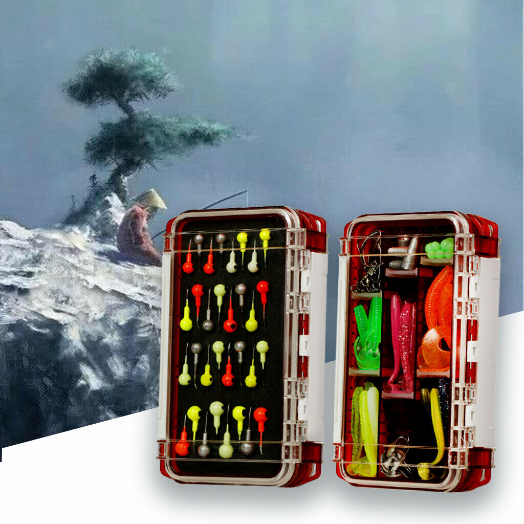 90PCS Fishing Accessories Set with Tackle Box Lures Fish Case Fishing Tool