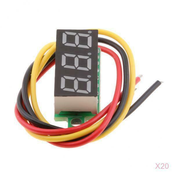 20x DC 0-100V voltmeter volt display voltmeter voltage tester with digital