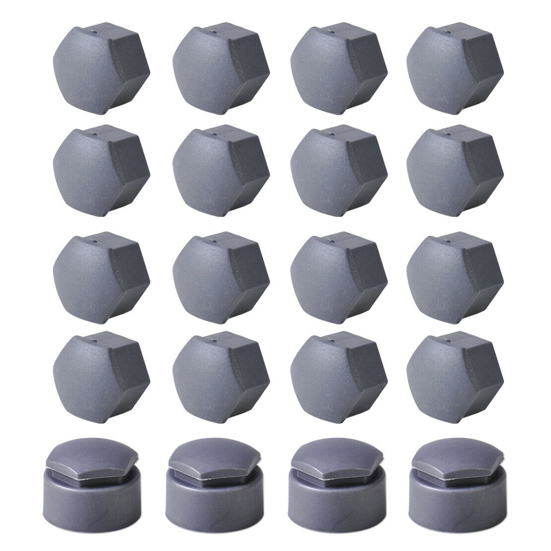 16xWheel Lug Nut Bolt Cap & 4x 25mm Locking Types Cover Fit for VW Audi Skoda AT