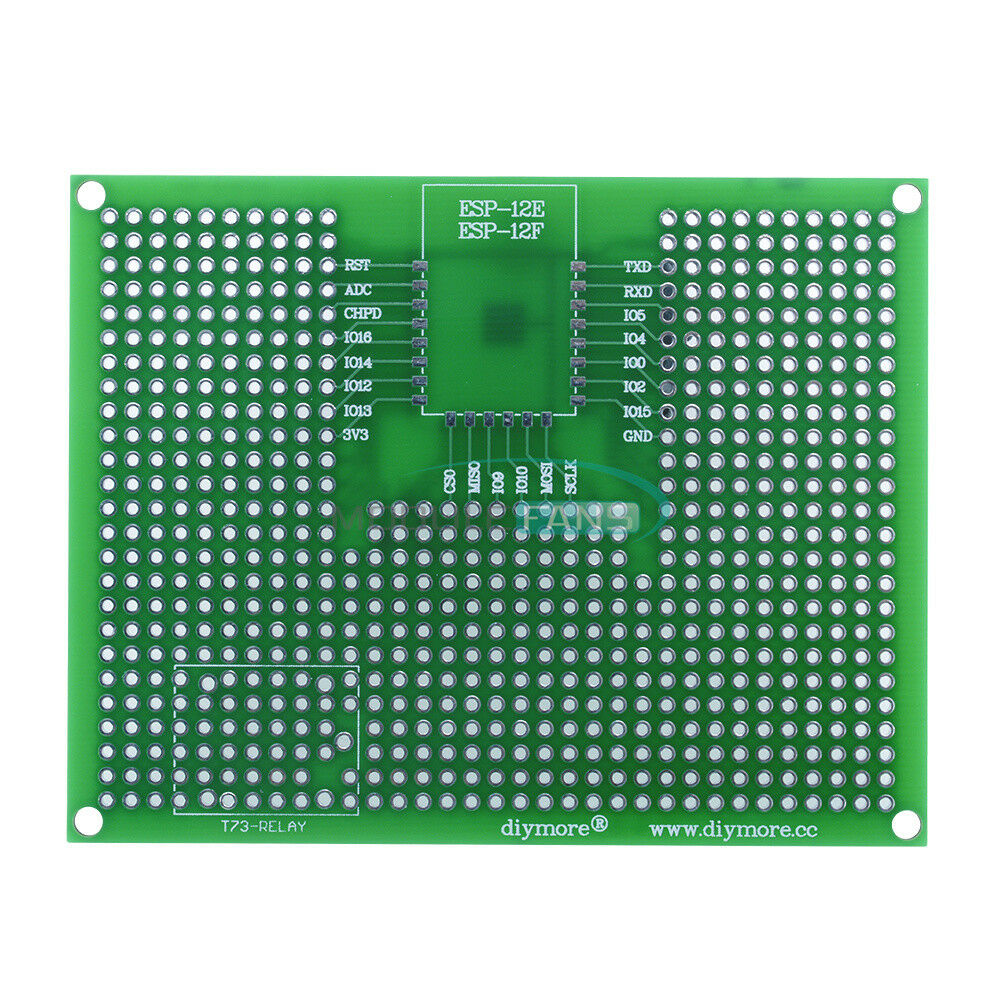 7x9 CM 70x90mm Prototype PCB for ESP-32/ESP-32S ESP-12E/ESP-12F Support a Relay