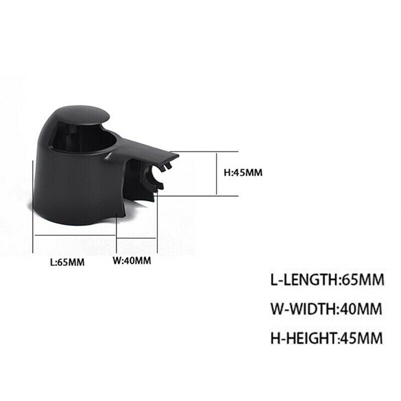 1Pc Black Car Rear Wiper Washer Arm Blade Cover Cap Rear Brush Wiper Cover  DF