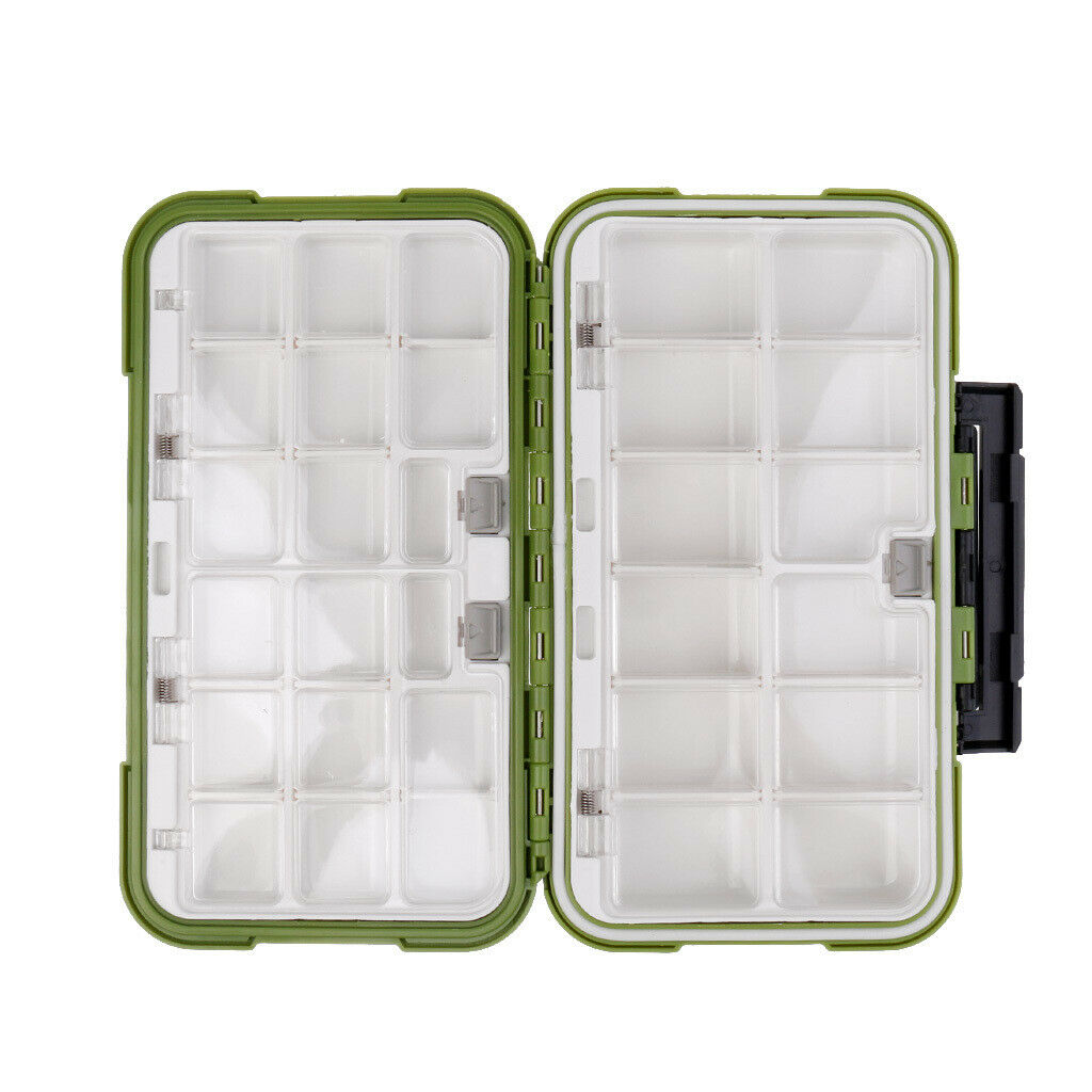 36 Slot Waterproof Fishing Tackle Box Hooks Lure Tool Storage Case Organizer