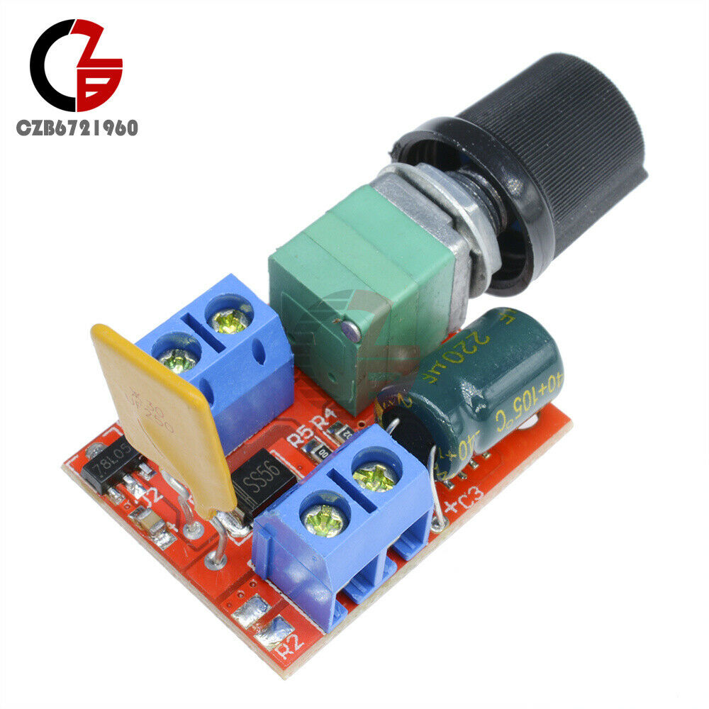 10x Mini DC 3V-35V 5A Motor PWM Speed Controller Speed Control Switch LED Dimmer