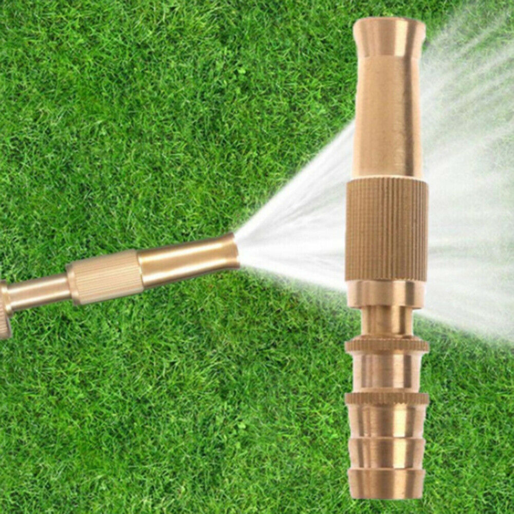 Adjustable Garden Irrigation Spray Gun Brass Sprinkler 1/2 Garden Hose Water Gun