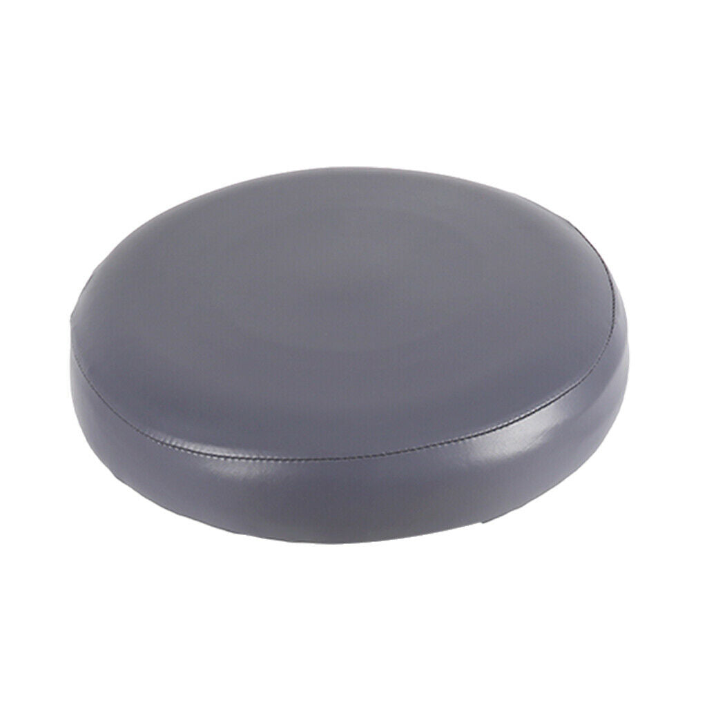4pcs Home Bar Stool Covers PU Leather Round Chair Seat Cushions Sleeves for