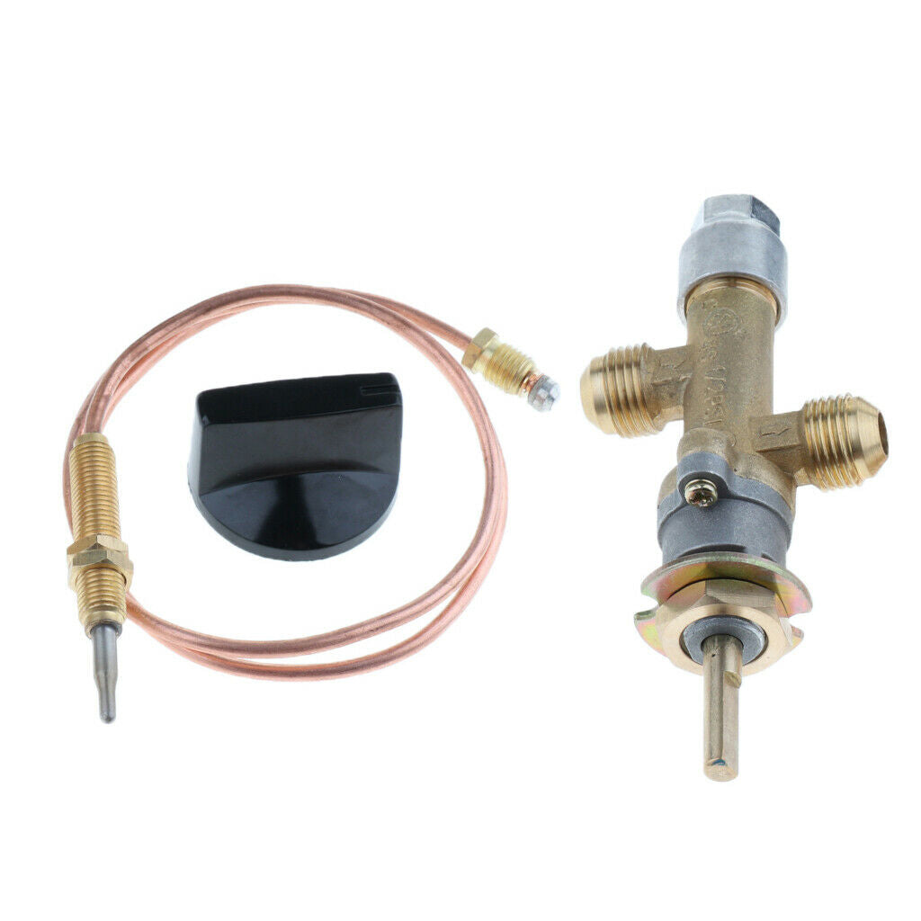 Gas Furnace Fire Pit Heater Control Valve w/ Thermocouple & Knob