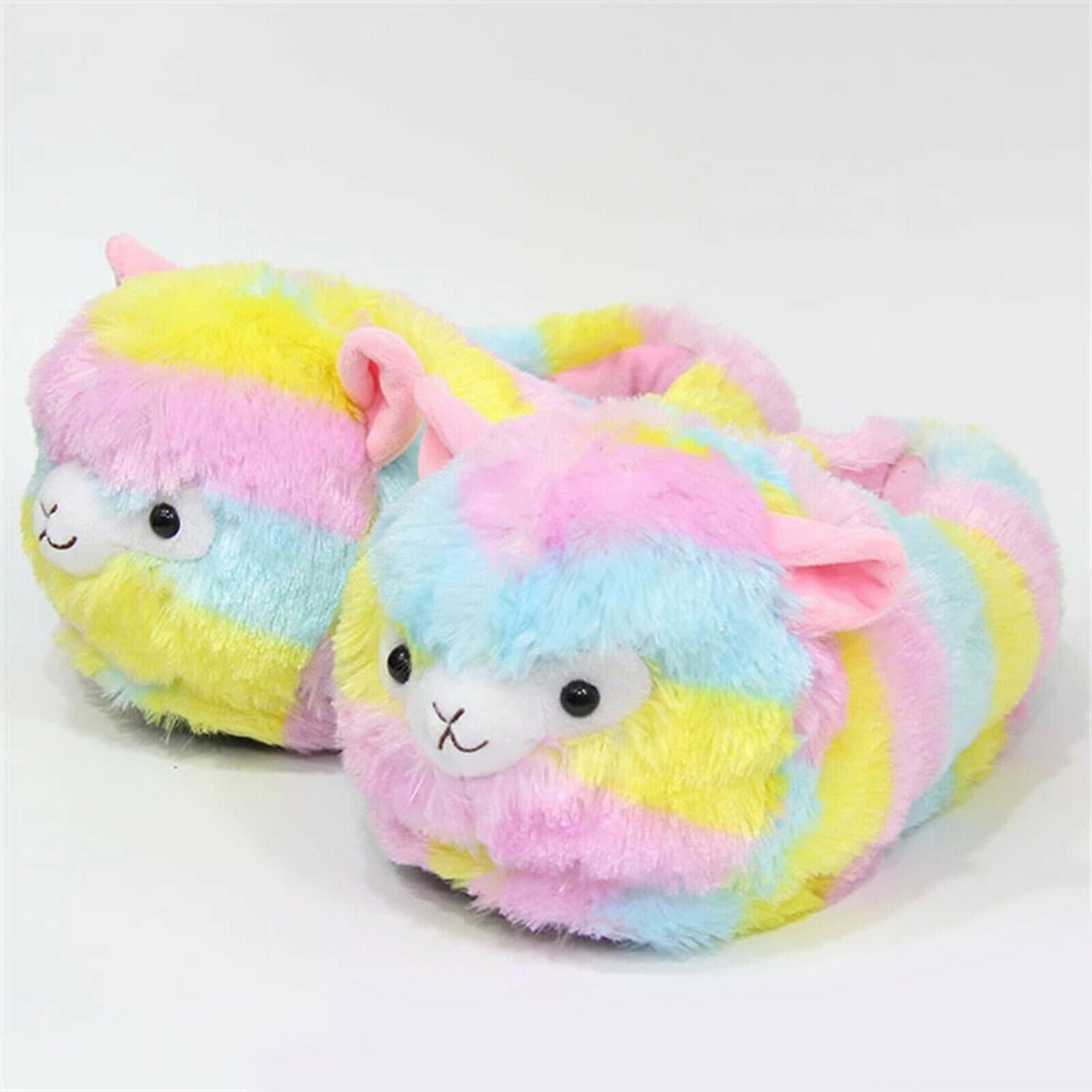 Cute Plush Soft Animal Sheep Women Plush Slippers Winter Warmer House Slipper