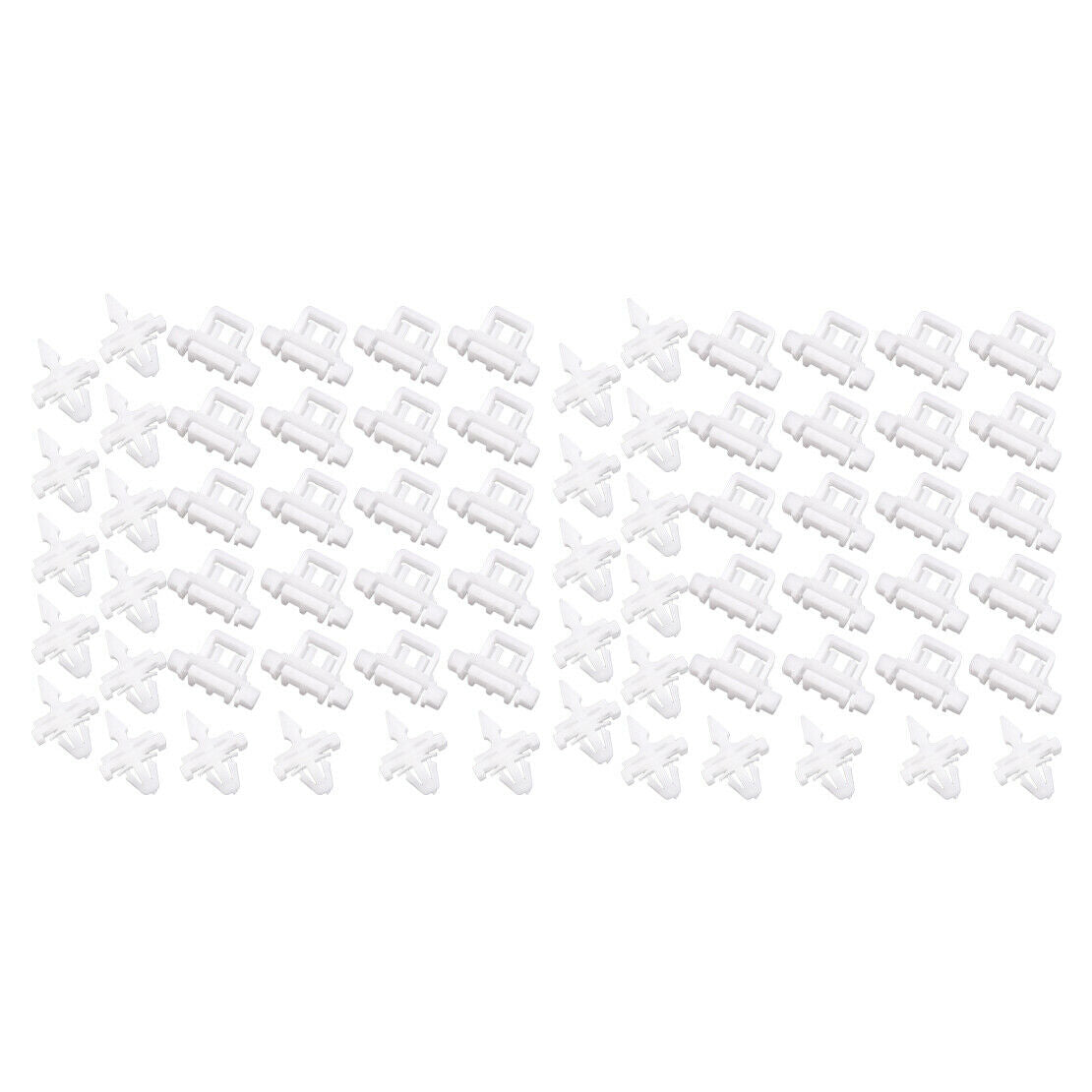 70x White Door Quarter Panel Moulding Trim Clips fit for Benz fr W190 W201 W124