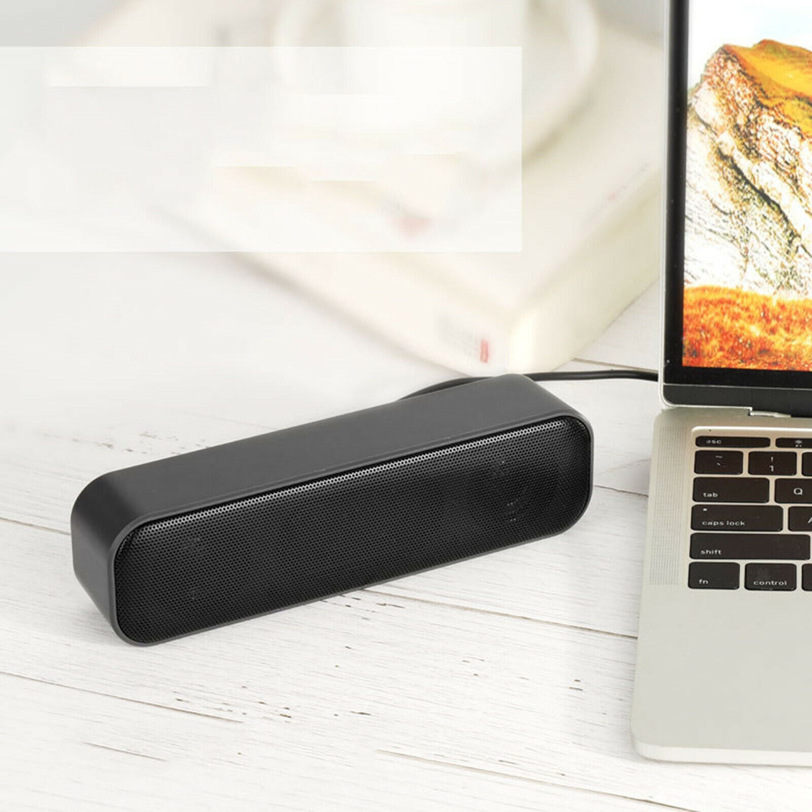 Portable Loudspeaker Wired Laptop Soundbar Stereo Sound Subwoofer Player