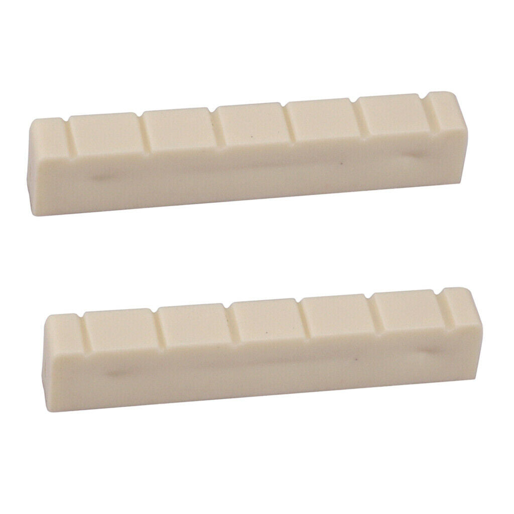 Classical Guitar Slotted Nut 48mm 6 Strings Classic Guitar Parts White NEW