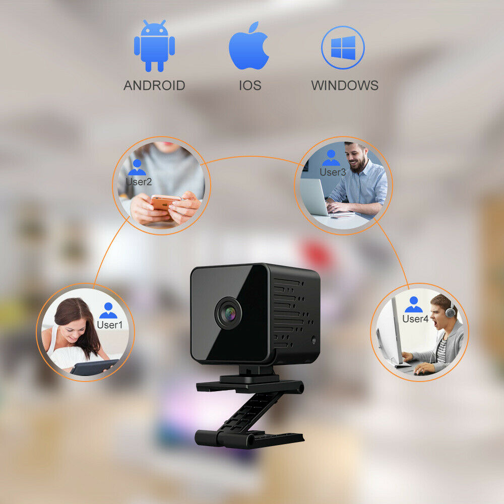 90Â° 720p Night Vision WiFi Smart Home Small Surveillance Camera Monitor