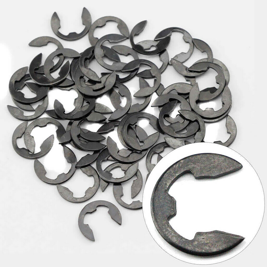 100pcs Assortment Circlips E-clip Chainsaw Clip  Holder