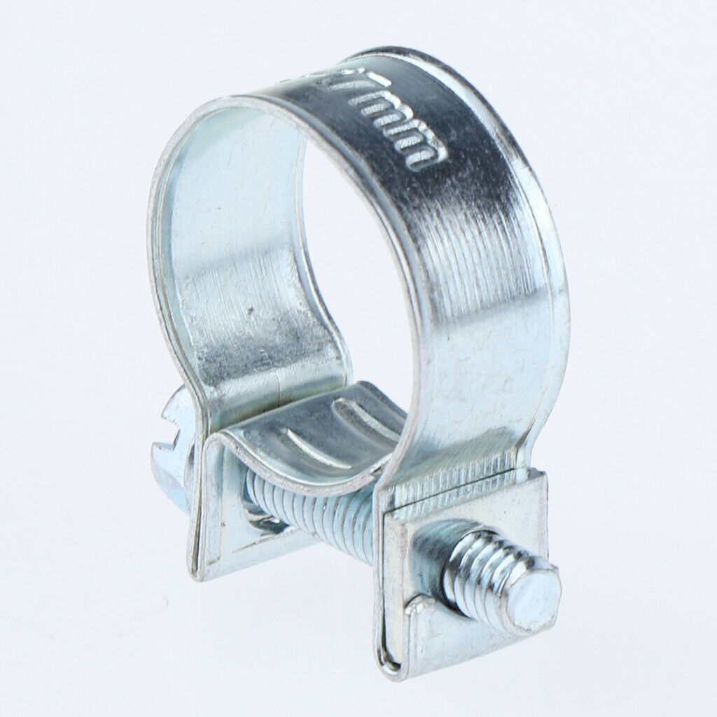 40Pcs/Set Stainless Steel Fuel Injection Style Hose Clamps Clip Petrol