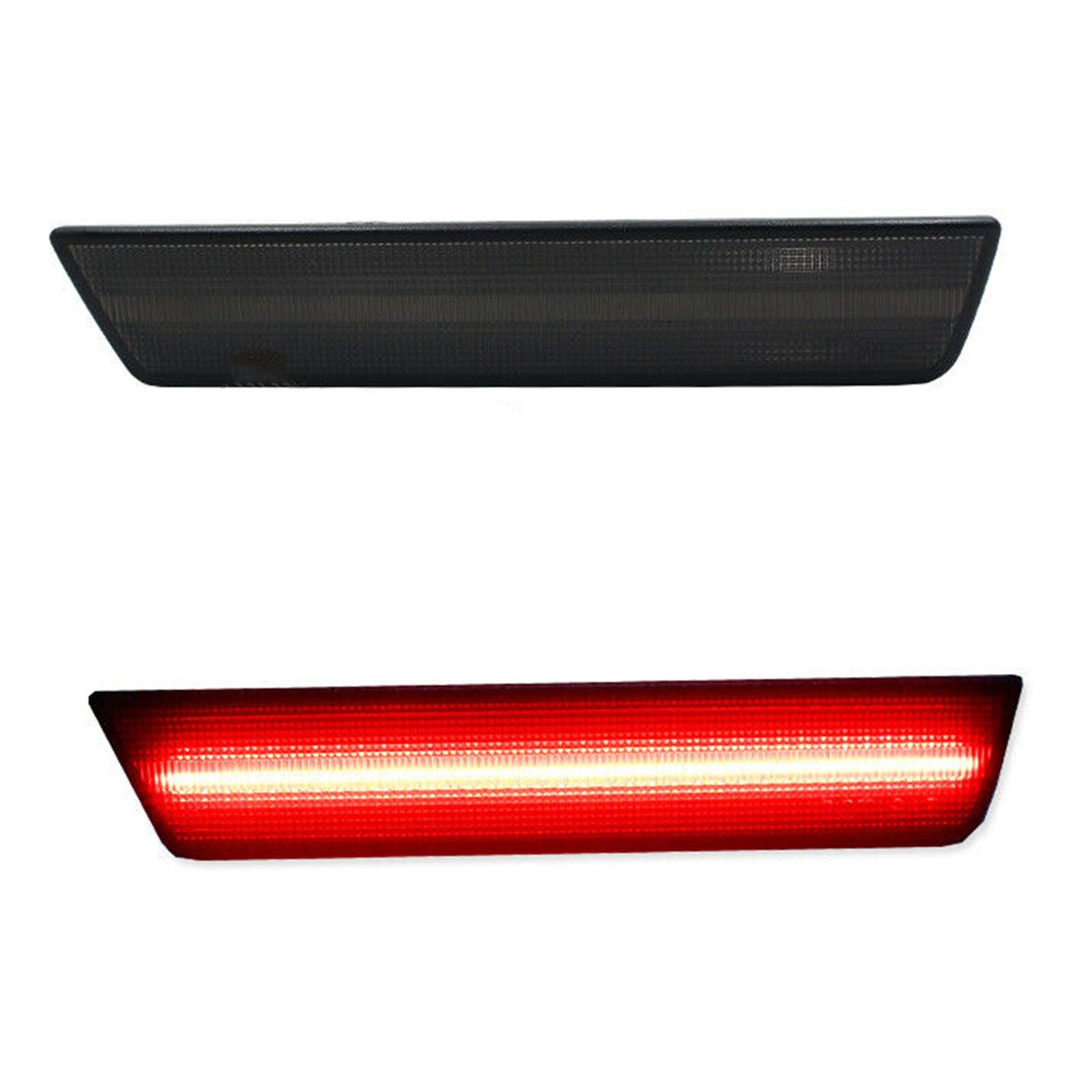 Rear Side Marker Lamps w Red LED Lights For 08-14 Dodge Challenger,11-14 Charger