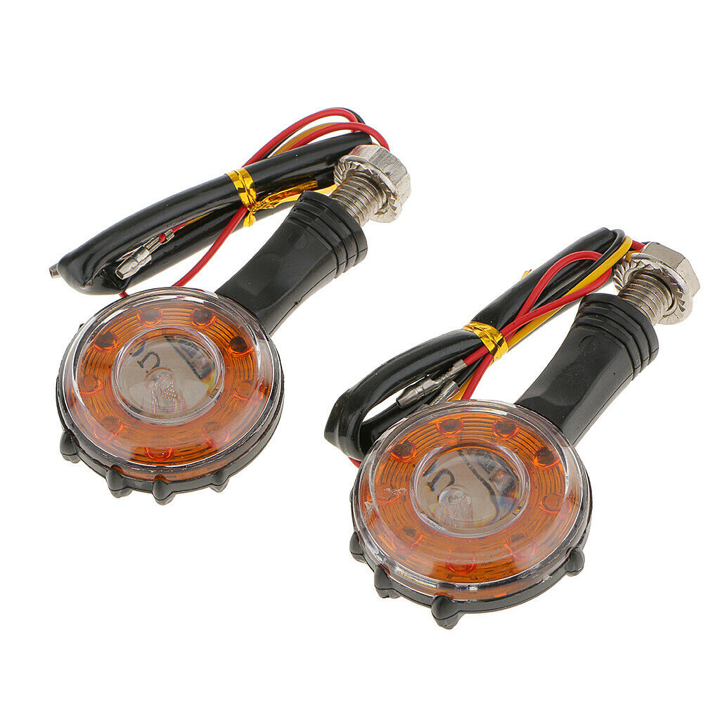 2pcs Motorcycle Turn Signal LED Tail Lights Lamps Palm Pattern for Halley