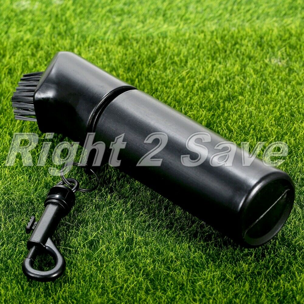 Plastic Golf Club Ball Cleaning Brush Washer Cleaner Clip 150ml Water Bottle Kit