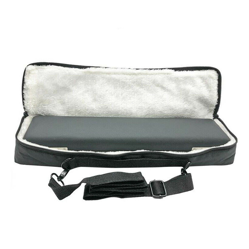Durable PU Leather 16 Holes Flute Hard Case Bag Protector Black Case Only
