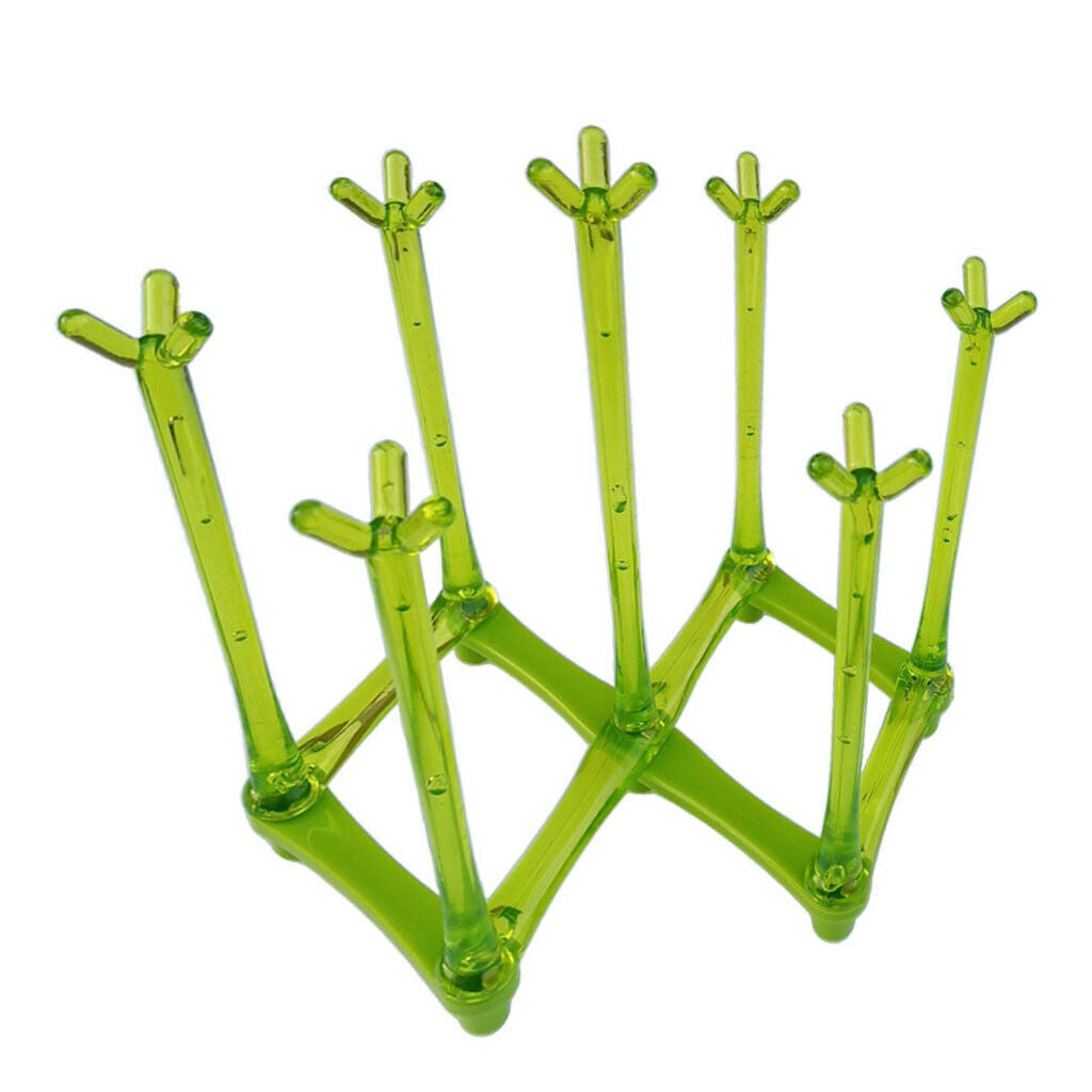 1pc Foldable Drying Rack Sports Drainer Stand Dryer Tree Kitchen Countertop
