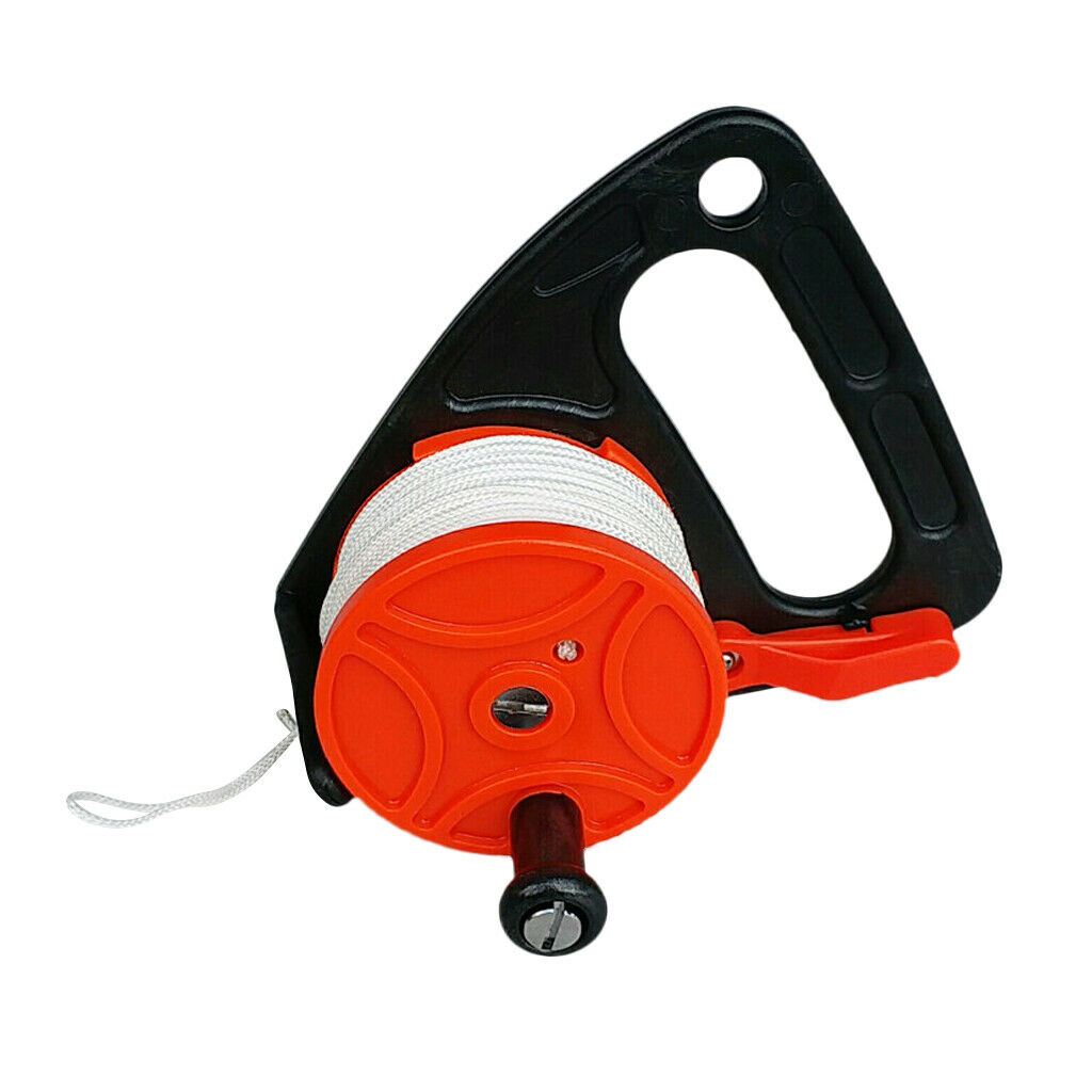 150ft Finger Spool Scuba Wreck Dive SMB Reel with Handle Underwater Drifting