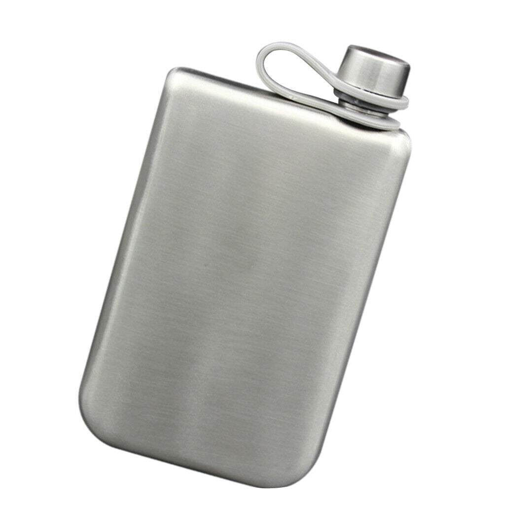 British Style 9oz Portable Stainless Hip Flask Alcohol Flagon   Bottle