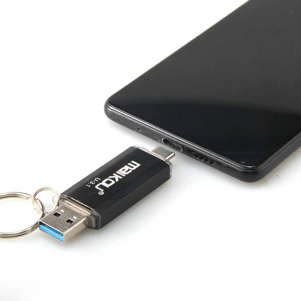 256 GB Dual Type-C OTG Flash Drive USB 3.0 Memory Stick for Android Phone PC