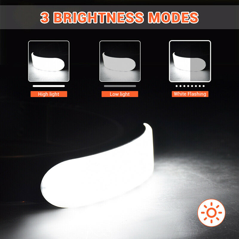 LED Headlamp USB Rechargeable Flashlight Outdoor Portable Work Fishing Headlight