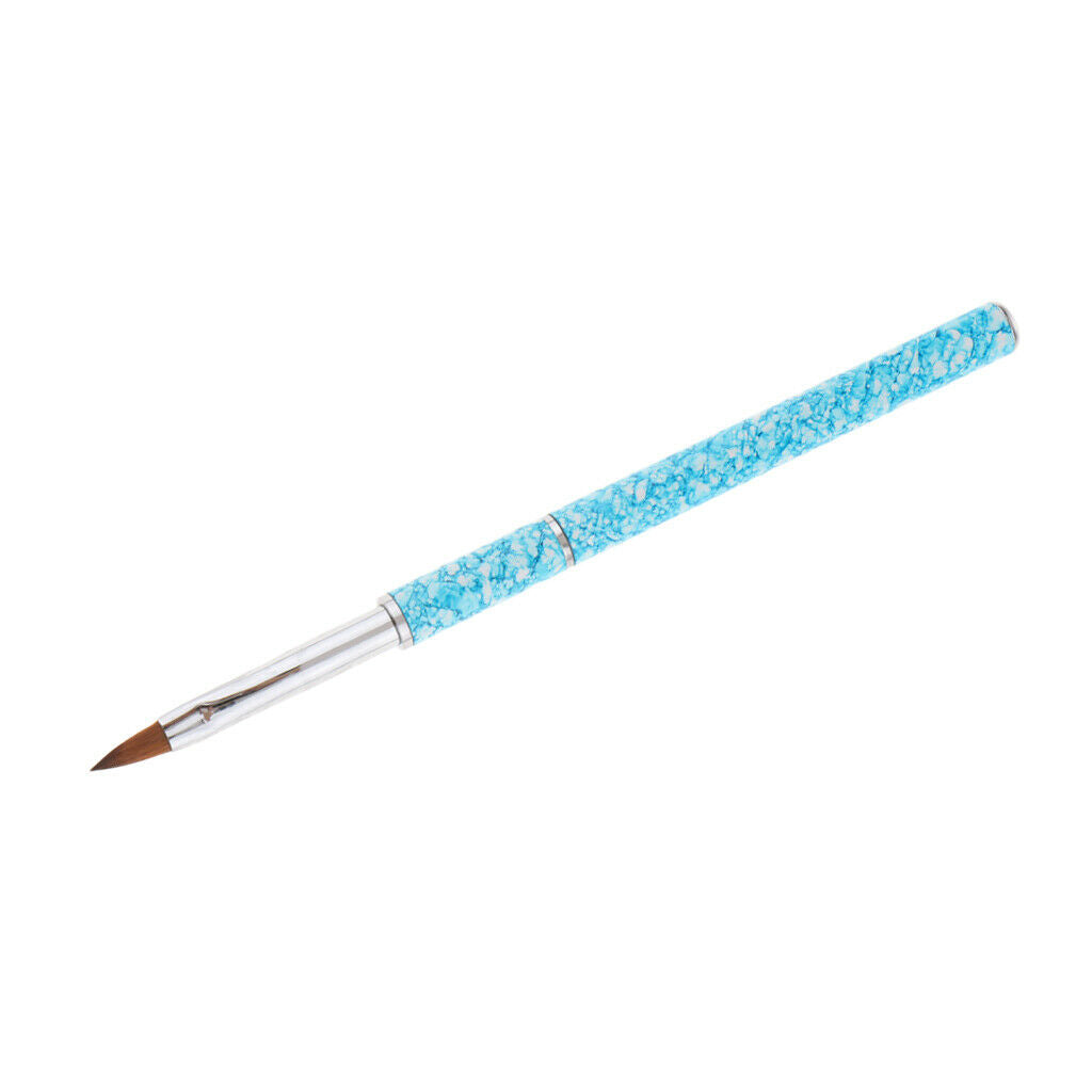 Nail Art Polish Brush UV Gel Liner Paint Drawing Pencil Pen Crystal Blue-Tips