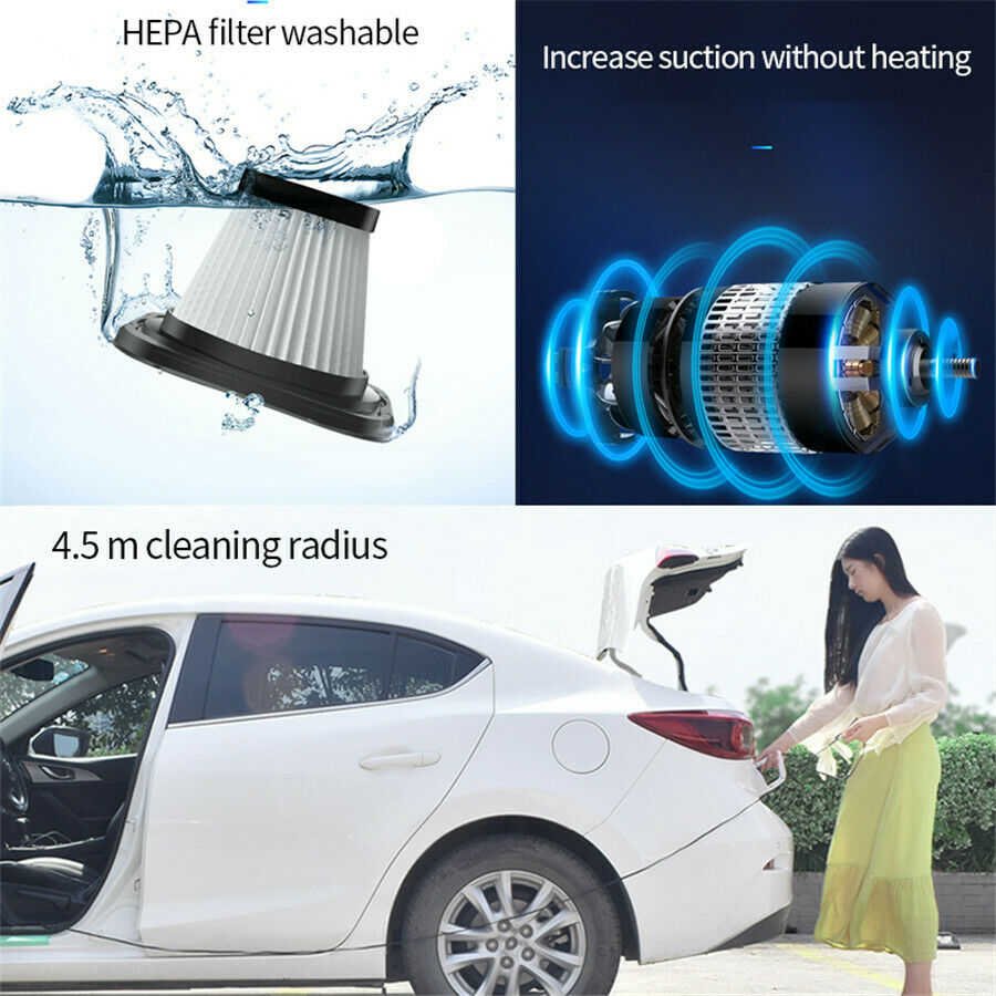 4000PA 120W High-Power Portable HandHeld Car Vacuum Cleaner Tool 12V Universal