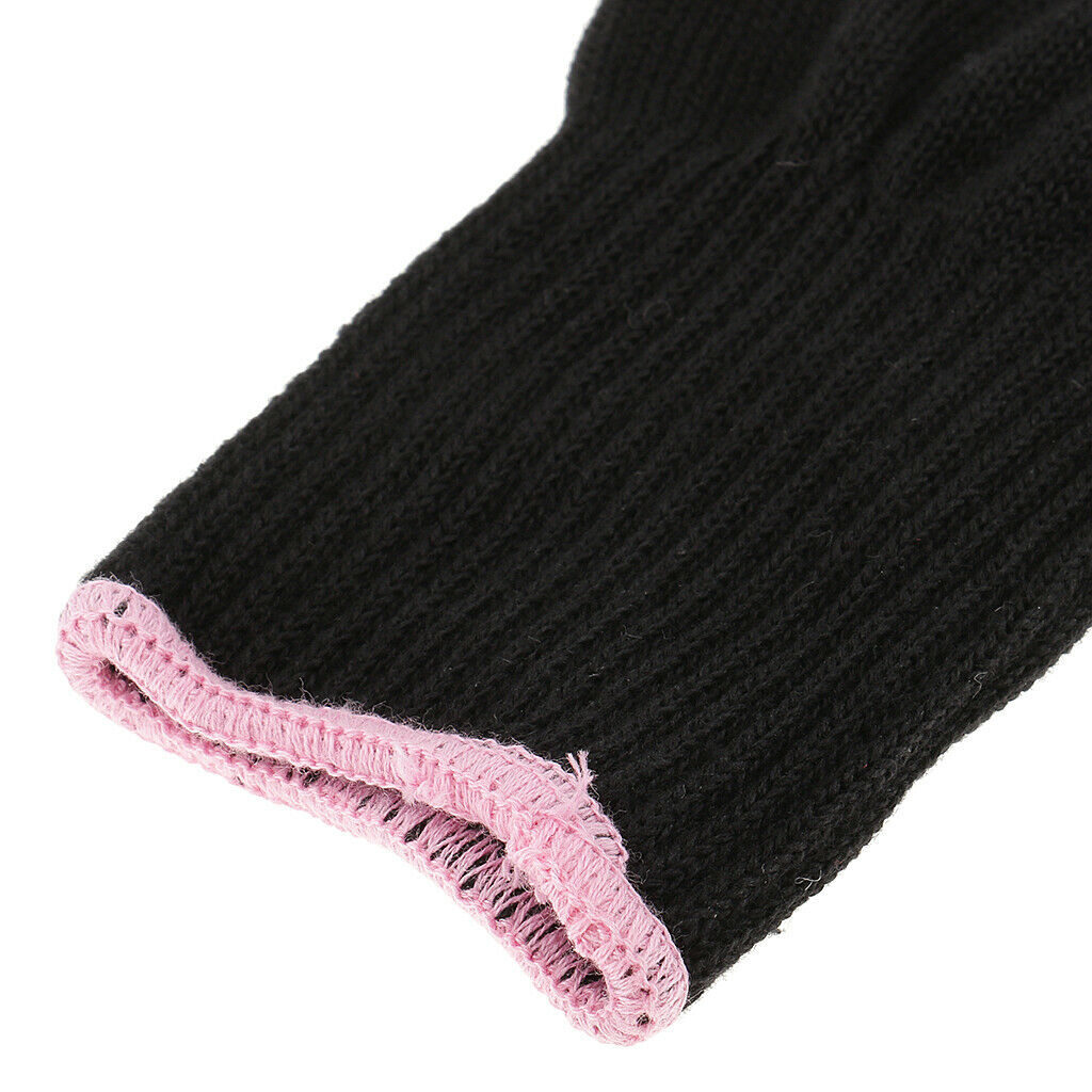 2x Professional Barber Styling Perming Heat Resistant Glove Hand Mitt Black