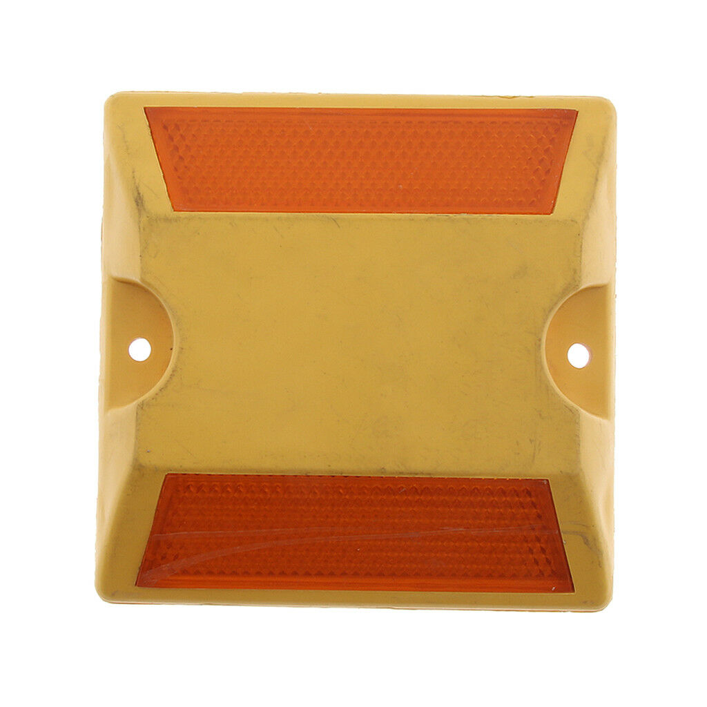 10x NEW Commercial Road Highway Pavement Marker Reflector - Two Side, Yellow