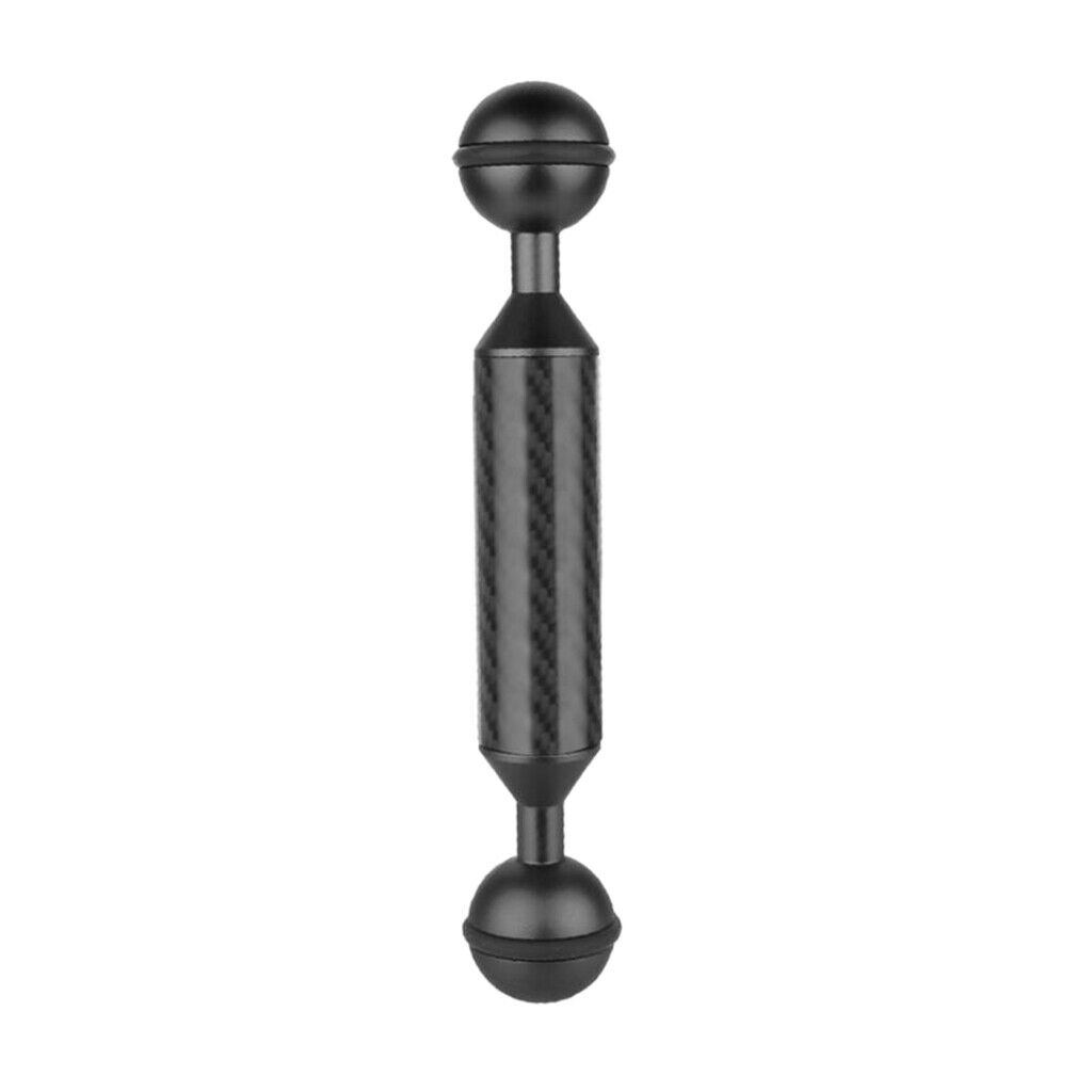 Dive Photography Dual Ball Head Buoyancy Light Arm Ultralight Fiber Black