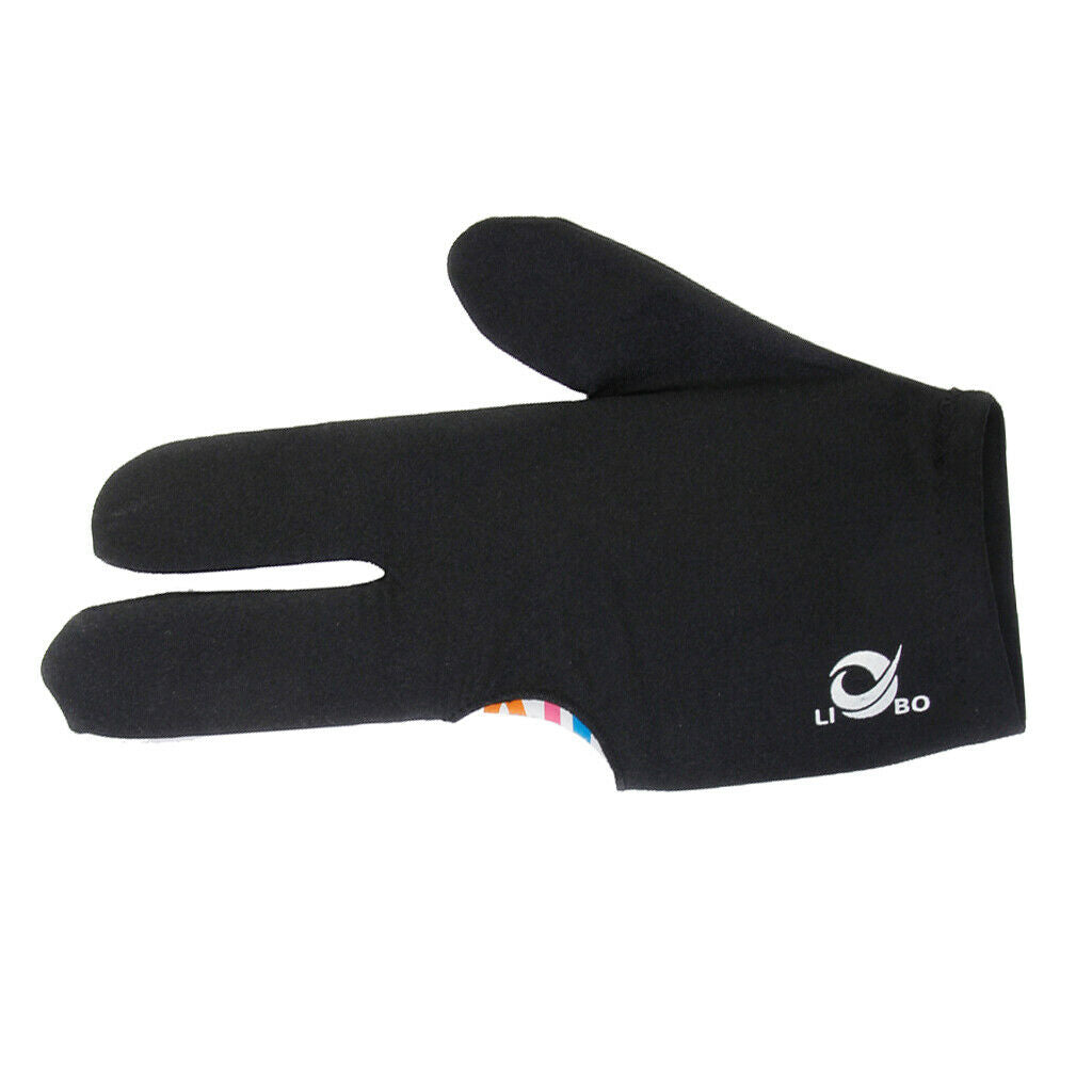 Man Woman Pool 3-Finger Glove Snooker Show Gloves Sport Left Hand Equipment